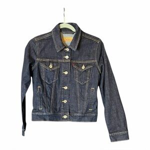 Levi Y2K Women's Blue Denim Trucker Jacket Sz M